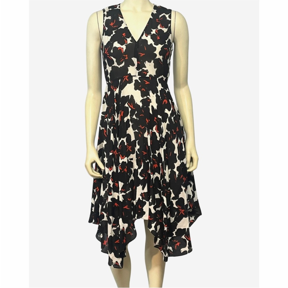 A.L.C. Black and White Asymmetrical Dress